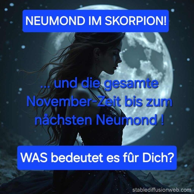 Mehr über den Artikel erfahren NEUMOND IM SKORPION – die BeDINGung für die KRAFT DER ZUKUNFT!