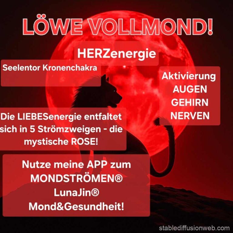 Read more about the article (Deutsch) LÖWE-HERZenergie-VOLLMOND!